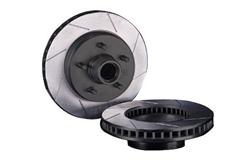 Mustang Front Drilled & Slotted Brake Rotors
